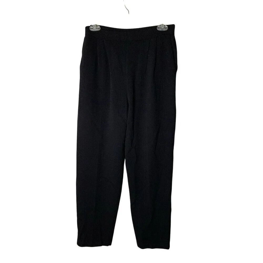 St John Santana Knit pants black women's size 4